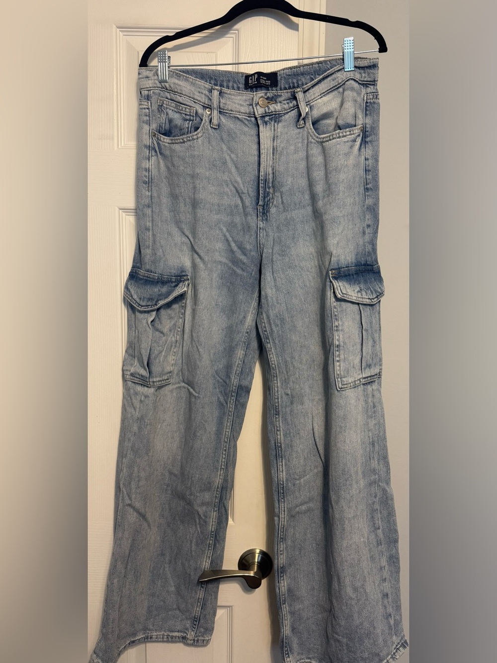 GAP Light Blue High-Rise Wide-Leg Jeans